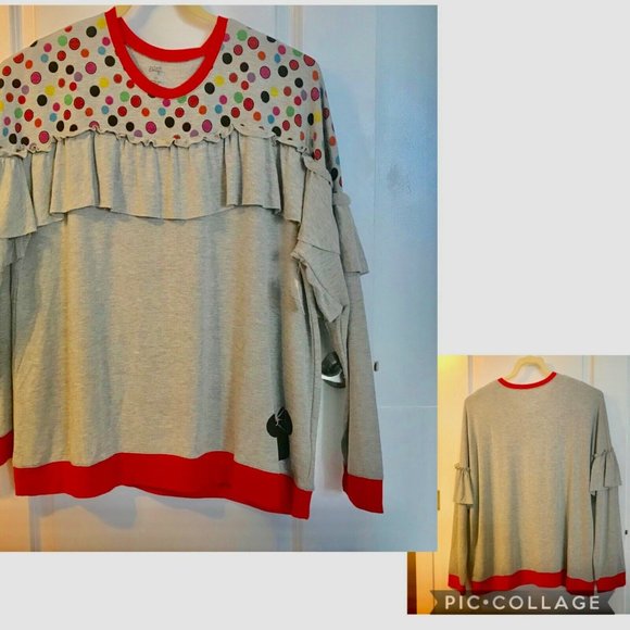 Disney Parks Boutique Minnie Mouse Shirt Dots Size 1X Disneyana Long Sleeve Tee - Picture 8 of 13
